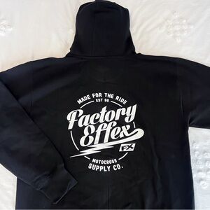NEW w: Tags: Factory Effex FX Black & White Graphic Hoodie Sweatshirt